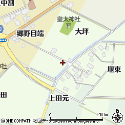 山形県酒田市上興野大坪1周辺の地図