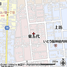 岩手県一関市東五代11周辺の地図