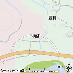 岩手県一関市赤荻杭丁周辺の地図