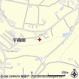 岩手県一関市狐禅寺宇南田96周辺の地図