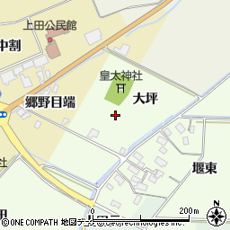 山形県酒田市上興野大坪周辺の地図
