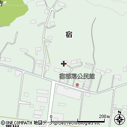 岩手県一関市赤荻宿周辺の地図