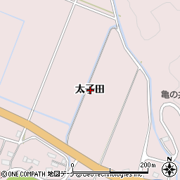 岩手県一関市厳美町太子田周辺の地図