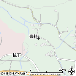 岩手県一関市赤荻豊料周辺の地図