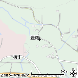岩手県一関市赤荻（豊料）周辺の地図