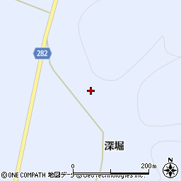 岩手県一関市東山町松川深堀61周辺の地図