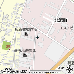 山形県酒田市北浜町1-30周辺の地図