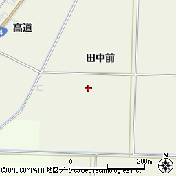 山形県酒田市安田田中前周辺の地図