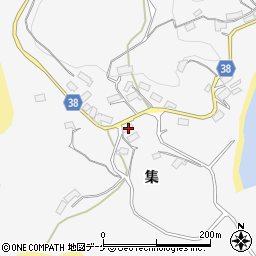 岩手県陸前高田市広田町集206周辺の地図