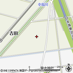 山形県酒田市吉田中谷地周辺の地図