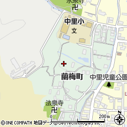岩手県一関市蘭梅町周辺の地図