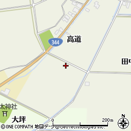 山形県酒田市安田高道周辺の地図