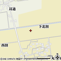山形県酒田市上野曽根下北割周辺の地図