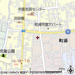 岩手県一関市町浦1-15周辺の地図