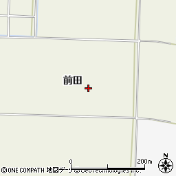 山形県酒田市安田前田周辺の地図
