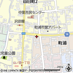 岩手県一関市町浦1-18周辺の地図