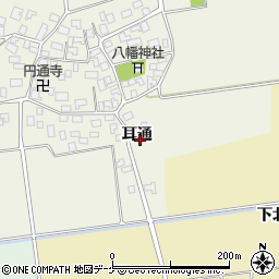 山形県酒田市吉田耳通周辺の地図