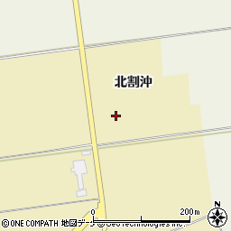 山形県酒田市上野曽根北割沖周辺の地図