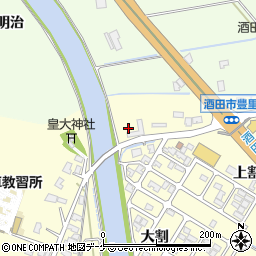 山形県酒田市豊里堂脇周辺の地図