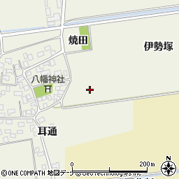 山形県酒田市吉田（伊勢塚）周辺の地図