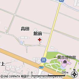 岩手県一関市厳美町館前23周辺の地図