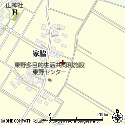 山形県酒田市豊里家脇周辺の地図