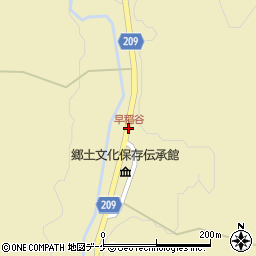 早稲谷周辺の地図