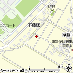 山形県酒田市豊里下藤塚周辺の地図