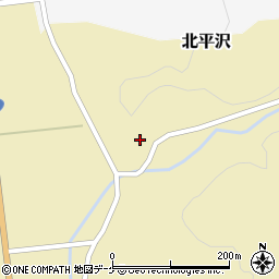 山形県酒田市北平沢大沢周辺の地図