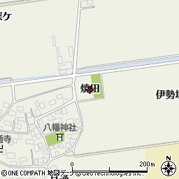 山形県酒田市吉田焼田周辺の地図