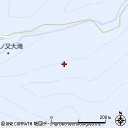 秋田県湯沢市秋ノ宮国有林字湯ノ又周辺の地図