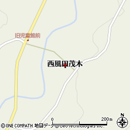 岩手県一関市室根町折壁西風田茂木周辺の地図