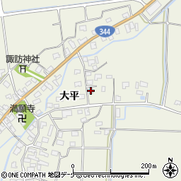 山形県酒田市安田大平11周辺の地図
