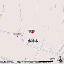 岩手県一関市厳美町古館周辺の地図