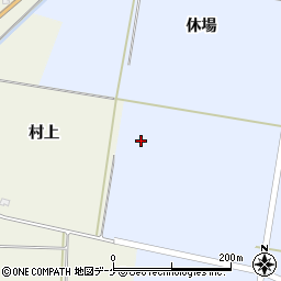 山形県酒田市上安田休場周辺の地図