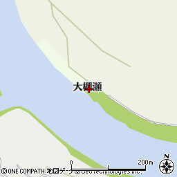 岩手県一関市川辺大棚瀬周辺の地図