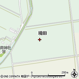 山形県酒田市保岡（境田）周辺の地図