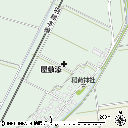 山形県酒田市保岡屋敷添周辺の地図