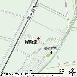 山形県酒田市保岡（屋敷添）周辺の地図