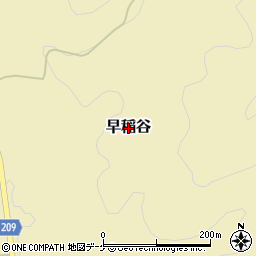 宮城県気仙沼市早稲谷周辺の地図