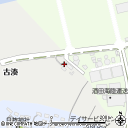 山形県酒田市古湊88周辺の地図
