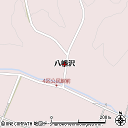 岩手県一関市厳美町（八幡沢）周辺の地図