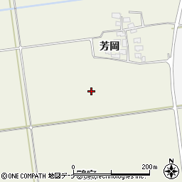 山形県酒田市安田芳岡周辺の地図