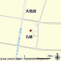 山形県酒田市大島田石橋周辺の地図