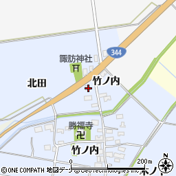 山形県酒田市上安田北田30周辺の地図