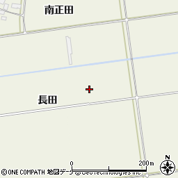 山形県酒田市庭田長田周辺の地図