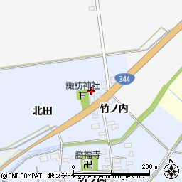 山形県酒田市上安田北田49周辺の地図
