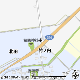 山形県酒田市上安田北田19-1周辺の地図