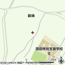 山形県酒田市宮海新林周辺の地図