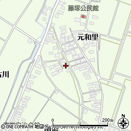 山形県酒田市藤塚元和里75周辺の地図